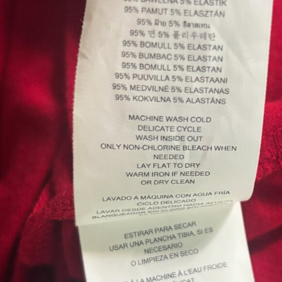 Michael Kors - Red Long Sleeve Blouse Top (Size: M) - Picture 5 of 6